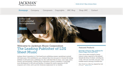 Desktop Screenshot of jackmanmusic.com