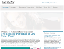 Tablet Screenshot of jackmanmusic.com